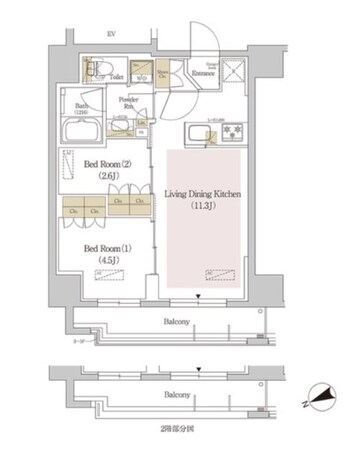 アーバネックス両国の物件間取画像